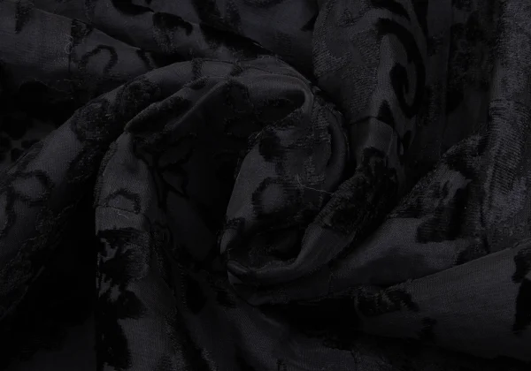 tricot COMME des GARCONS Flocked Floral Print Switching Skirt K-172561_011