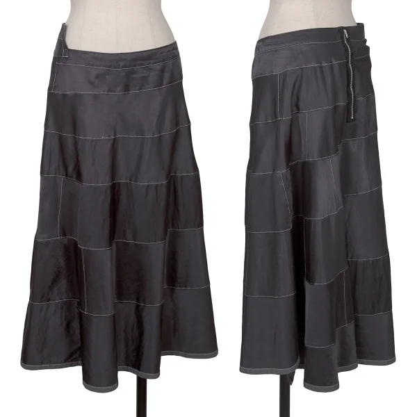 tricot COMME des GARCONS Dyed Spiral Panel Skirt Black S K-172562_001