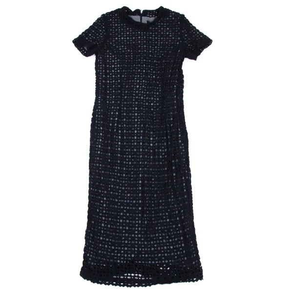 COMME des GARCONS Poly Lace Layered Short Sleeve Dress K-172564_002