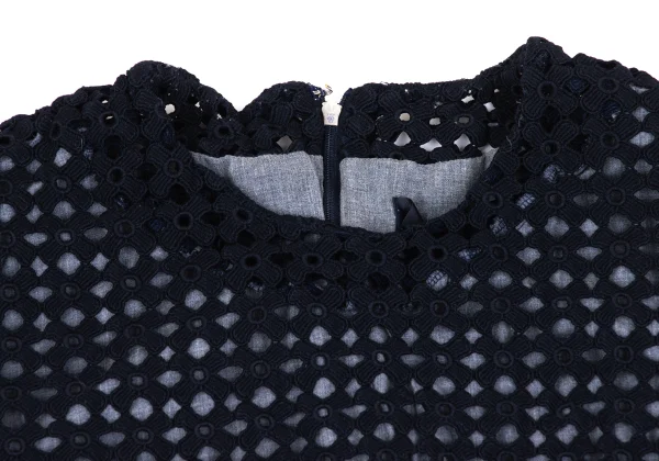 COMME des GARCONS Poly Lace Layered Short Sleeve Dress K-172564_004