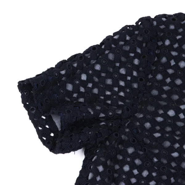 COMME des GARCONS Poly Lace Layered Short Sleeve Dress K-172564_005