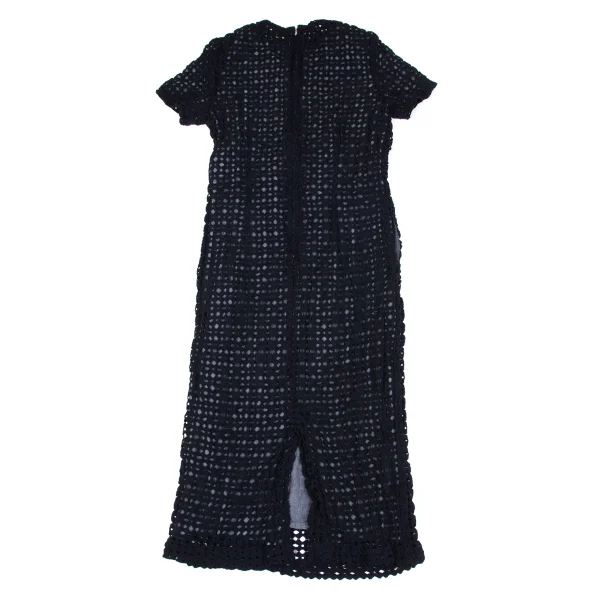 COMME des GARCONS Poly Lace Layered Short Sleeve Dress K-172564_009
