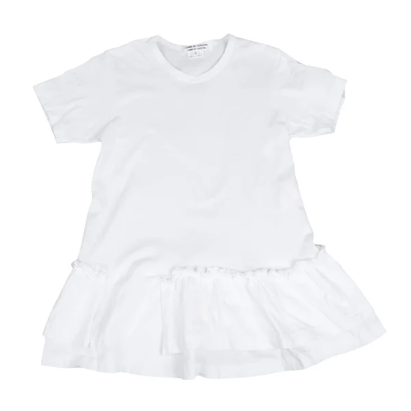 COMME des GARCONS Ruffled Hem Switching T-shirt K-172565_002