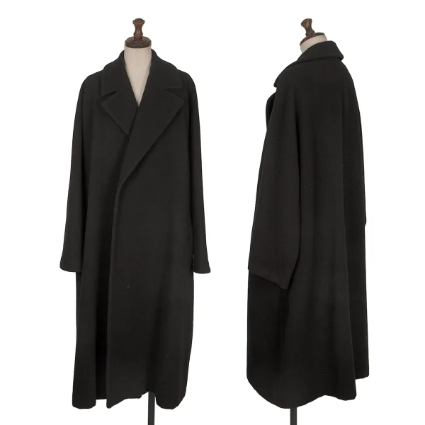 robe de chambre COMME des GARCONS Wool Mossa Buttonless Coat Black XS-S K-172567_001