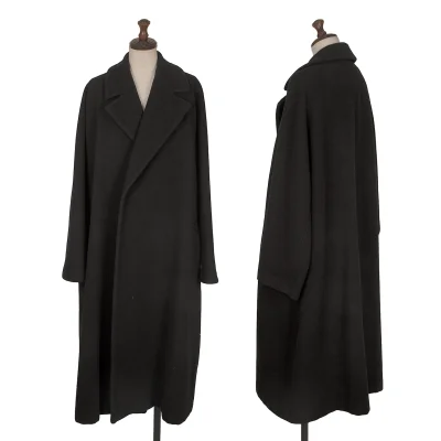 robe de chambre COMME des GARCONS Wool Mossa Buttonless Coat