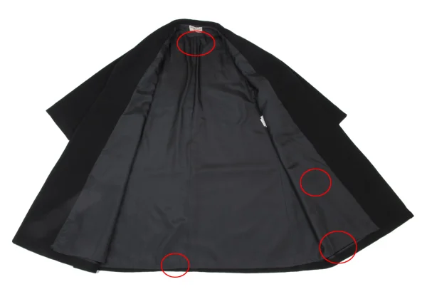 robe de chambre COMME des GARCONS Wool Mossa Buttonless Coat K-172567_010