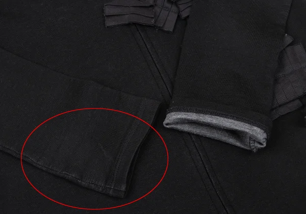 Yohji Yamamoto FEMME Pleats Pasted Zip Blouson K-172570_010