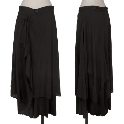 Yohji Yamamoto NOIR Switching Wrap Design Wide Pants