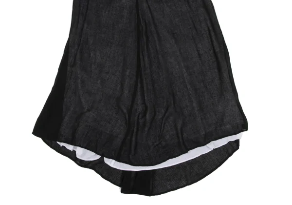 Y's Ribbed Waist Switching Layered Skirt K-172575_007