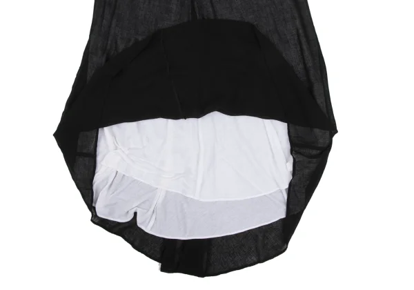 Y's Ribbed Waist Switching Layered Skirt K-172575_008