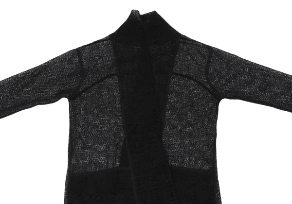VIVIENNETAM Poly Low Gauge Knit Buttonless Jacket K-172576_003
