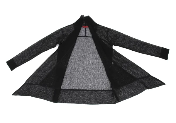 VIVIENNETAM Poly Low Gauge Knit Buttonless Jacket K-172576_010