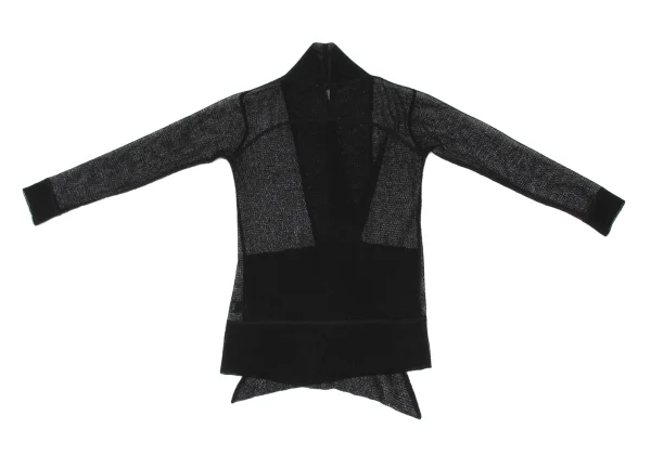 VIVIENNETAM Poly Low Gauge Knit Buttonless Jacket K-172576_011