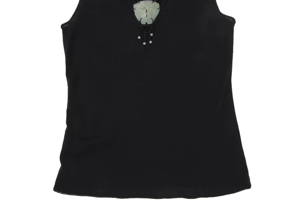 VIVIENNETAM Embellished Sleeveless Mesh Top K-172578_008