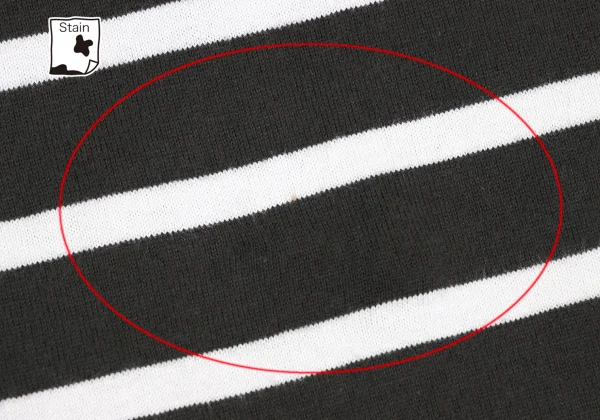 COMME des GARCONS HOMME Drawstring Hem Striped T-shirt K-172579_005