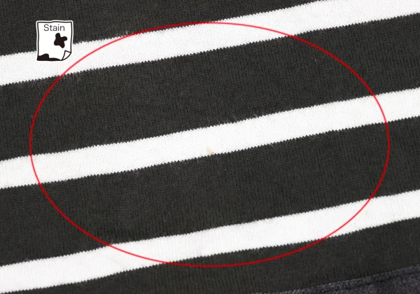 COMME des GARCONS HOMME Drawstring Hem Striped T-shirt K-172579_007
