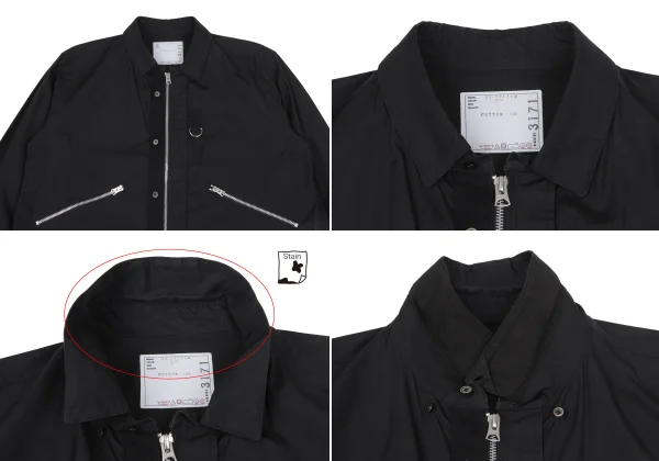 sacai Thomas Mason Cotton Zip-Design Shirt K-172583_002
