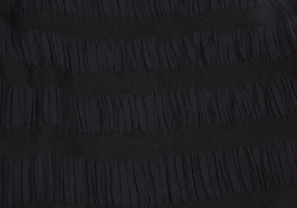 gigli Poly Cotton Gather Striped Switching Top K-172586_011