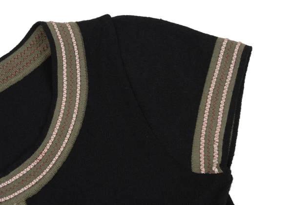 VIVIENNETAM Rayon Blend Skipper Neck Knit Top K-172587_006