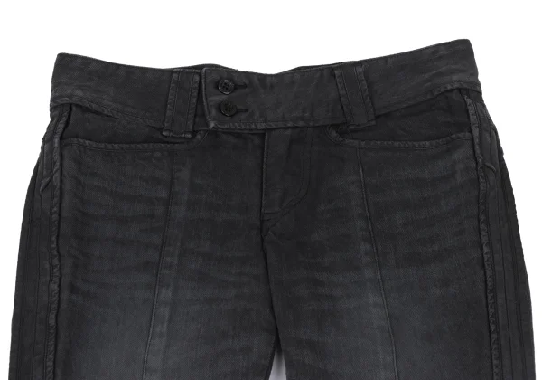 VIVIENNETAM Hem Cutting Piping Design Cropped Jeans K-172588_002