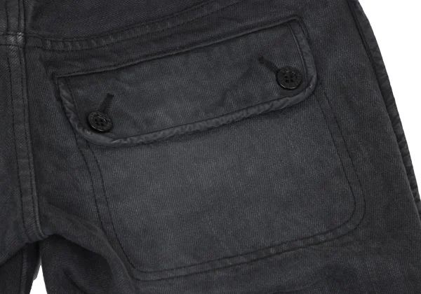 VIVIENNETAM Hem Cutting Piping Design Cropped Jeans K-172588_012