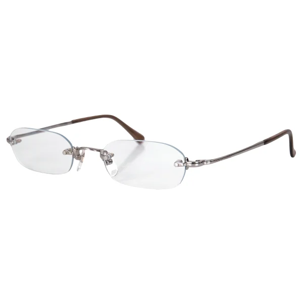 GIORGIO ARMANI Rimless Prescription Glasses Silver 51◻︎21 135 K-172596_001