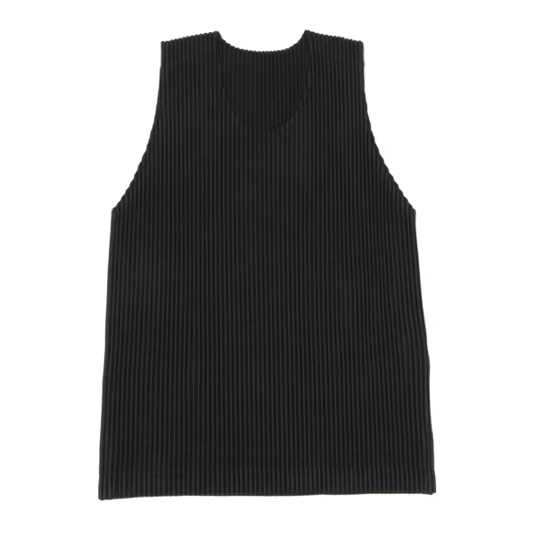 HOMME PLISSE ISSEY MIYAKE Pleated Sleeveless Top Black 3 K-172604_001