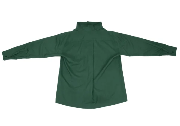 HOMME PLISSE ISSEY MIYAKE Poly Linen Drape Neck Shirt K-172606_017