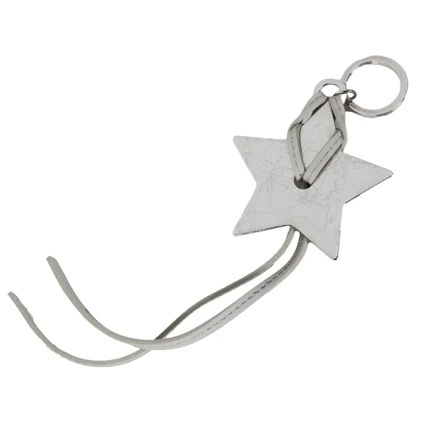 Christian Dior Around the World Star Key Ring Silver  K-172612_001