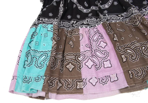 JUNYA WATANABE MAN PINK COMME des GARCONS Paisley Hem Panel Nordic Knit Dress K-172614_015