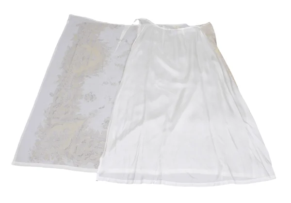 DRIES VAN NOTEN Rayon Floral Wrap Skirt K-172615_009
