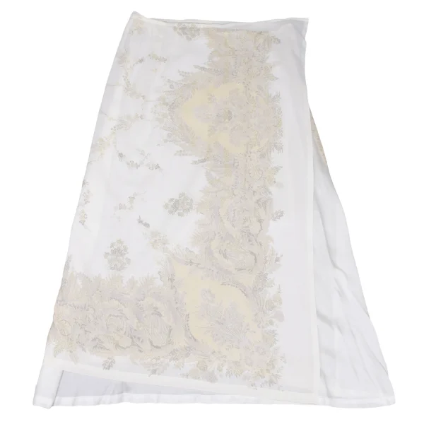 DRIES VAN NOTEN Rayon Floral Wrap Skirt K-172615_010