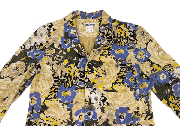 ISSEY MIYAKE Botanical Print Brushed Jacket K-172617_003