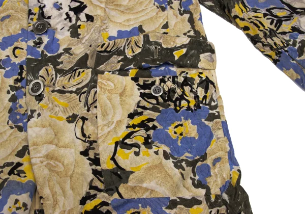 ISSEY MIYAKE Botanical Print Brushed Jacket K-172617_010