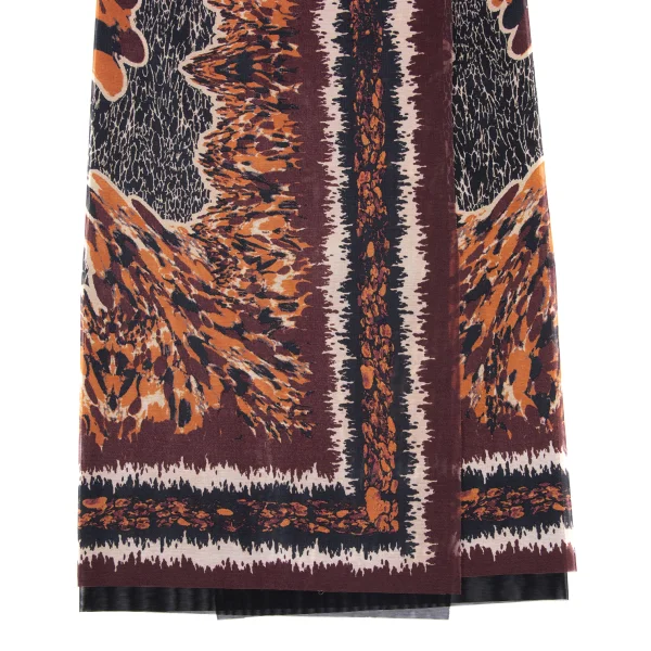 Jean Paul GAULTIER FEMME Psychedelic Print Mesh Layered Wrap Skirt K-172620_006