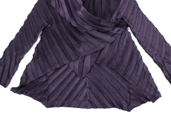 ISSEY MIYAKE Pleated Shawl Collar Jacket K-172621_007