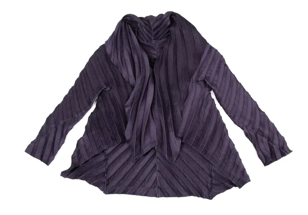 ISSEY MIYAKE Pleated Shawl Collar Jacket K-172621_009