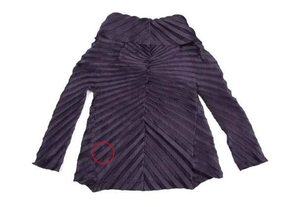 ISSEY MIYAKE Pleated Shawl Collar Jacket K-172621_012