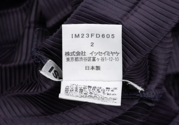 ISSEY MIYAKE Pleated Shawl Collar Jacket K-172621_015
