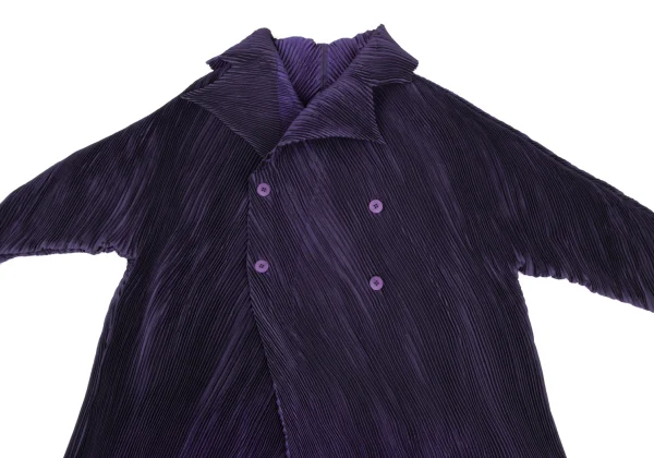 ISSEY MIYAKE Gradient Hem Double Half Coat K-172622_003