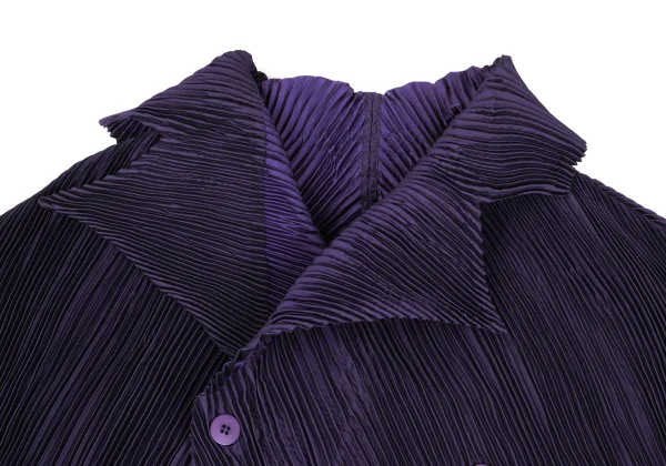 ISSEY MIYAKE Gradient Hem Double Half Coat K-172622_004