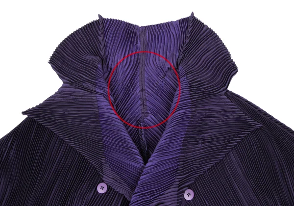 ISSEY MIYAKE Gradient Hem Double Half Coat K-172622_005