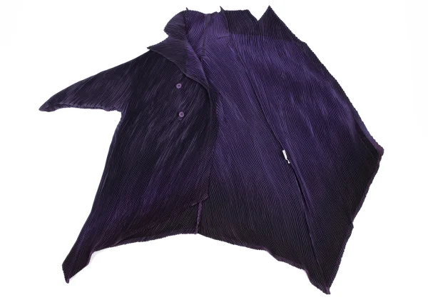 ISSEY MIYAKE Gradient Hem Double Half Coat K-172622_011