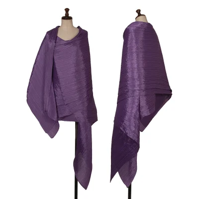 PLEATS PLEASE Pleated Big Poncho Stole