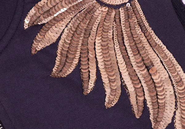 DRIES VAN NOTEN Sequin Wing Sleeveless Vest K-172624_008