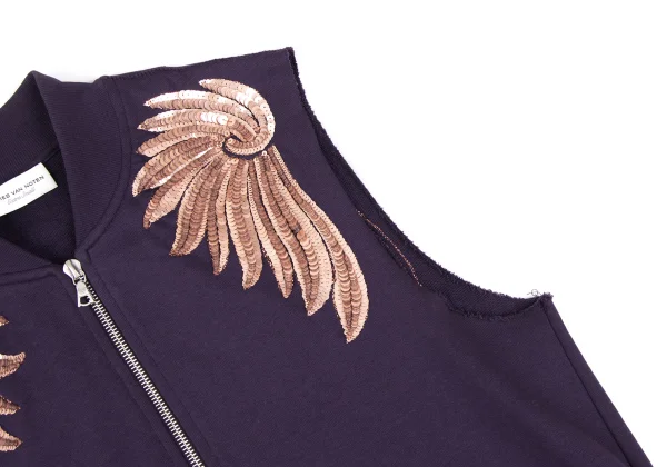 DRIES VAN NOTEN Sequin Wing Sleeveless Vest K-172624_009