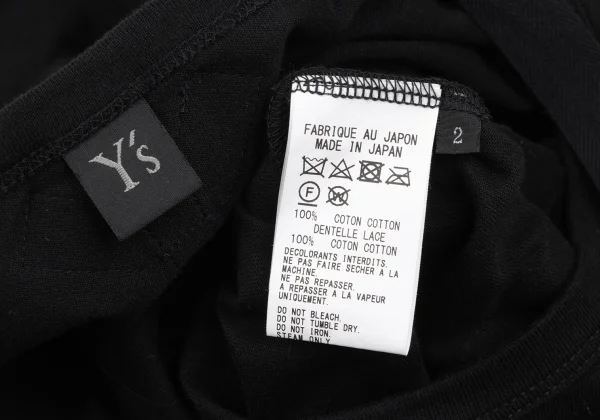 Y's Lace Paste Taping T Shirt Dress K-172625_016