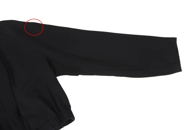 Y's Wool Cotton Belted Collarless Jacket K-172626_005