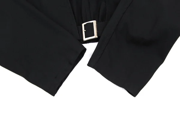 Y's Wool Cotton Belted Collarless Jacket K-172626_007