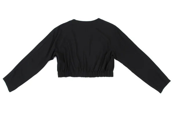 Y's Wool Cotton Belted Collarless Jacket K-172626_012